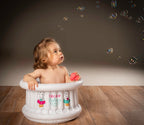 Cupcake Babies Baignoire Small et gonfleur: Blanc