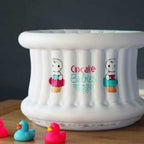 Cupcake Babies Baignoire Small et gonfleur: Blanc